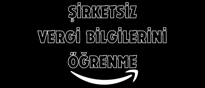Şirketsiz Vergi Bilgilerini Öğrenme